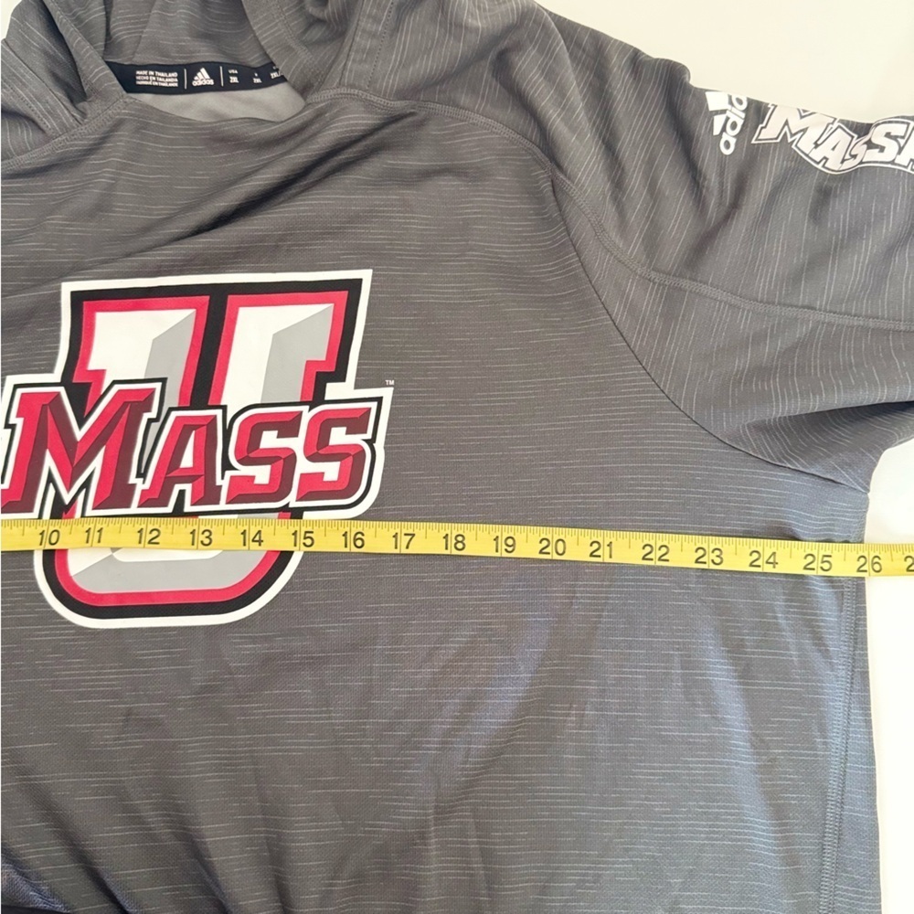 adidas Gray UMass Long Sleeve Tee - Picture 8 of 10